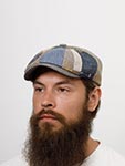 Кепка STETSON арт. 6843908 HATTERAS PATCHWORK (синий / бежевый)